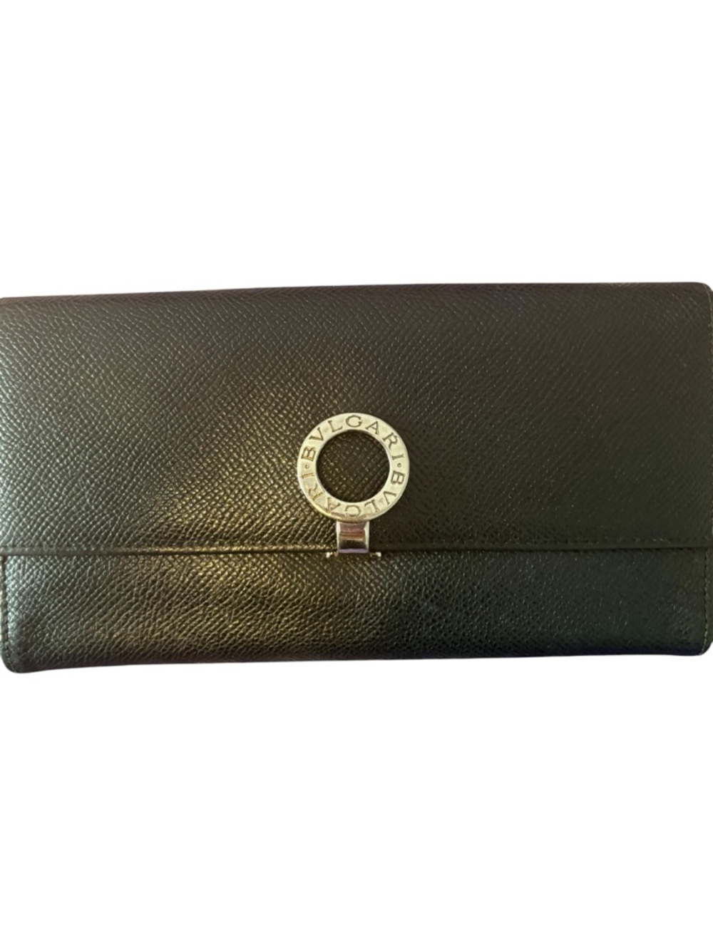 Bvlgari Black Leather Wallet with Signature Circular Logo EUC with COA - Picture 3 of 17
